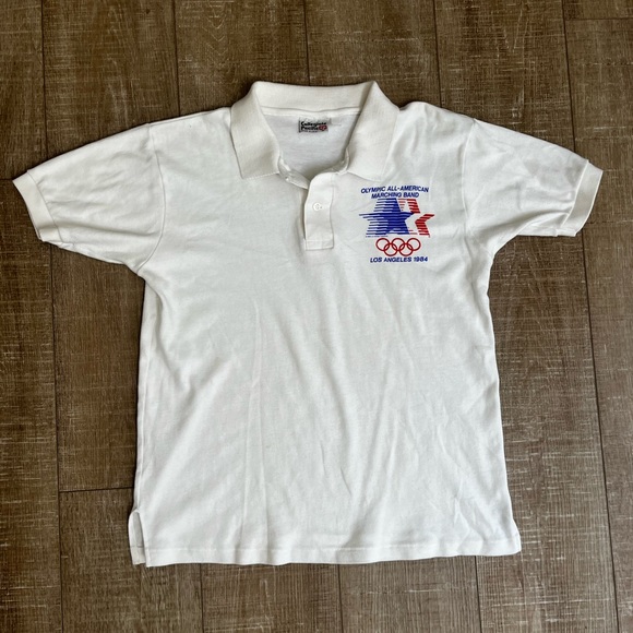 Vintage Shirts Vintage 984 La Olympic Marching Band Polo Poshmark
